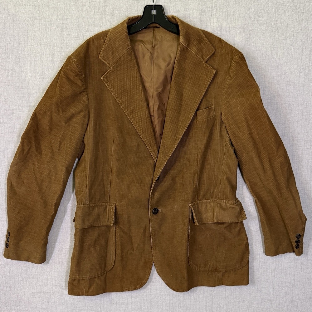 Vintage Levi's Panatela Sportswear Corduroy Blazer Sport Coat Men's 42L Western